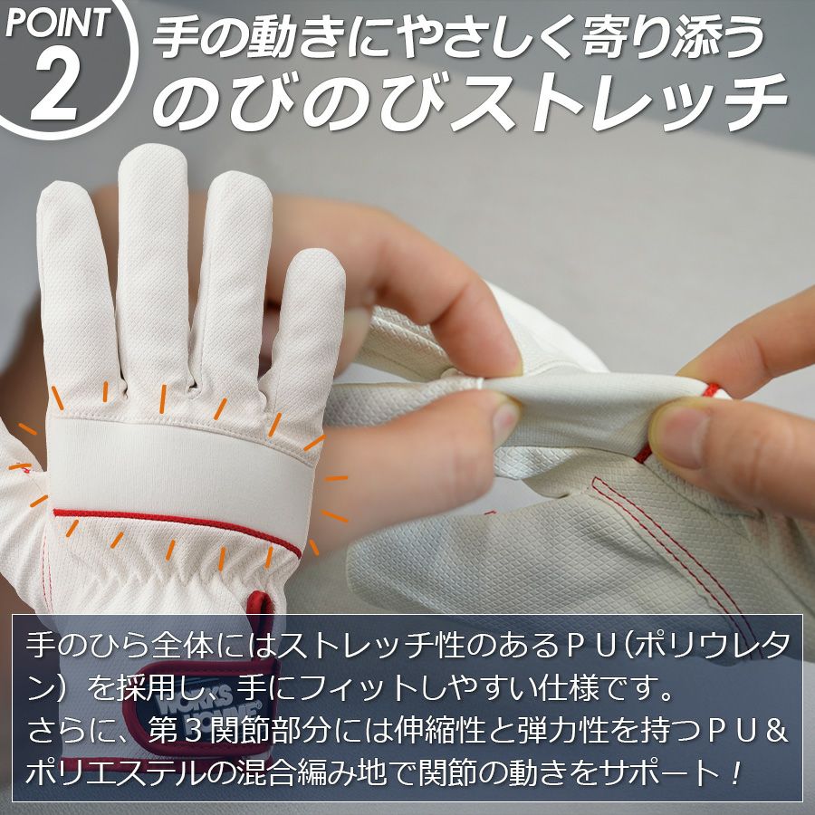 WORKS HOMME 発熱防寒PUグローブ SB201-WH SB201-BK 手袋 裏フリース