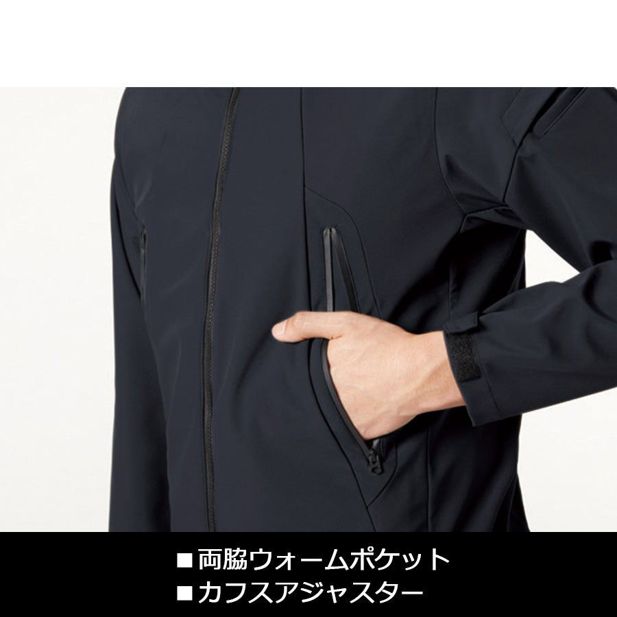 「BURTLE(バートル)」フーデッドジャケット/3190防風撥水ストレッチブルゾンアウターメンズ作業服プロノ