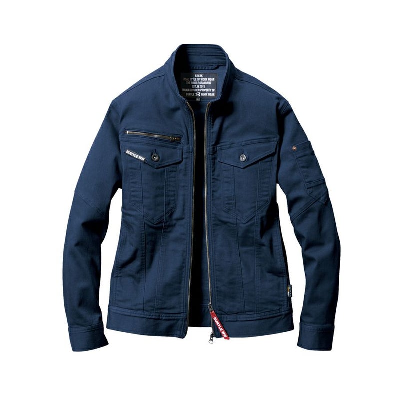 【予約:4/6発送予定】「BURTLE(バートル)」クレイジーストレッチコーデュラクールデニムジャケット/5011CORDURA夏物作業服作業着ブルゾンメンズプロノ