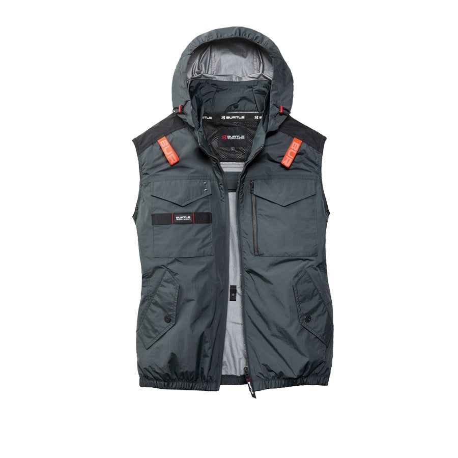 【予約:8/16発送予定】「BURTLE(バートル)」エアークラフト遮熱ナイロンベスト/AC11542021夏物メンズブルゾン作業着空調作業服夏物熱中症対策猛暑ファン