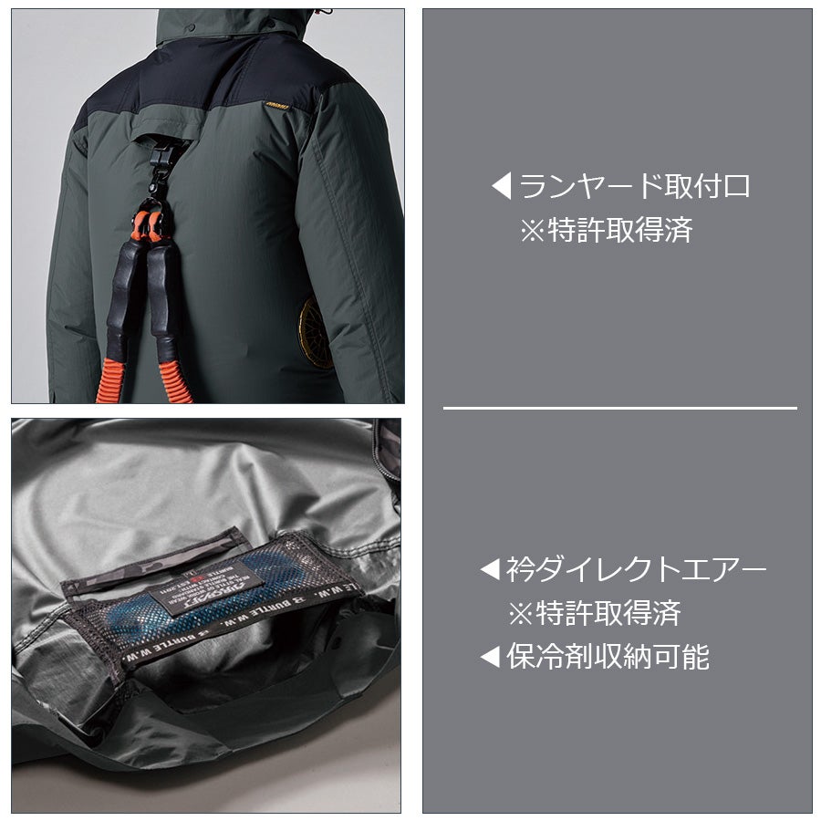 【予約:8/5発送予定】「BURTLE(バートル)」エアークラフト遮熱ナイロン半袖ブルゾン/AC11562021夏物メンズブルゾン作業着空調作業服夏物熱中症対策猛暑ファン