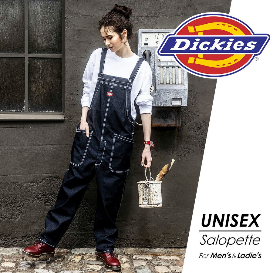 Dickies(ディッキーズ)」ディッキーズデニムサロペット/D-709/つなぎ