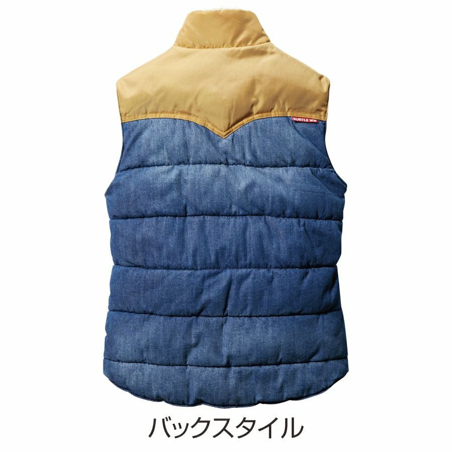 BURTLE(バートル)」サーモクラフト対応 デニム防寒ベスト/5004 単品