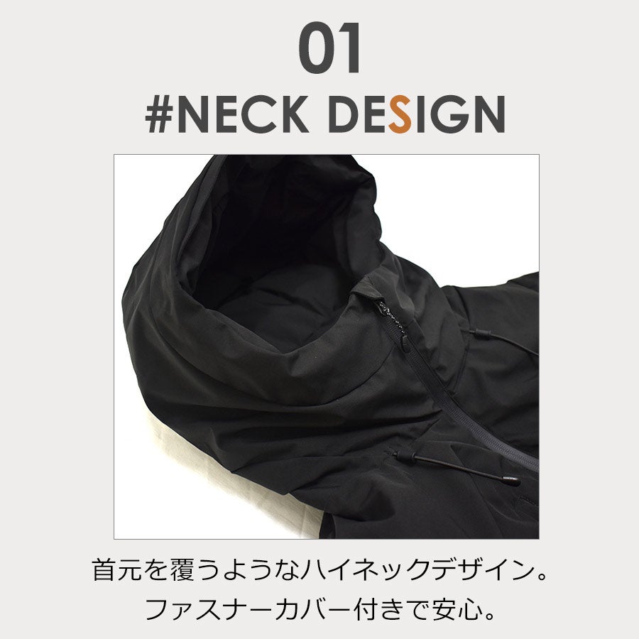 「ハミューレ」ストレッチダウンパーカー/HMU-2008/*防寒ジャケット極寒真冬ストレッチ生地防水撥水はっ水*