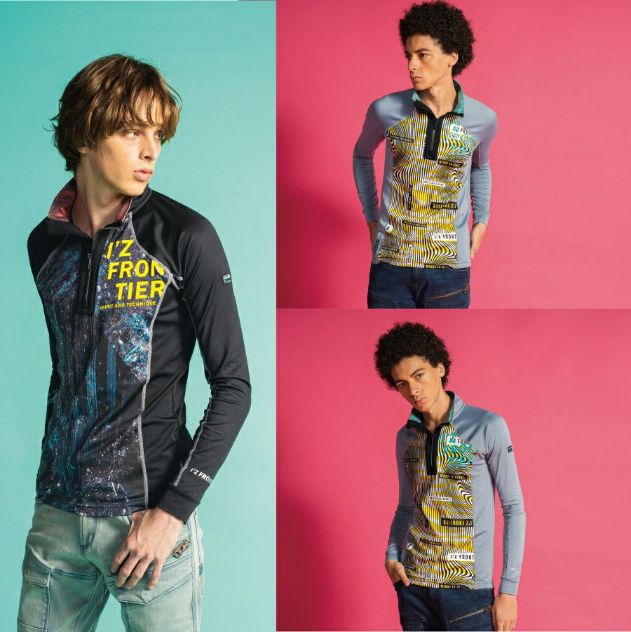 「I'ZFRONTIER（アイズフロンティア）」発熱裏アルミジップシャツ/#9206/インナー肌着防寒着プロノ2021