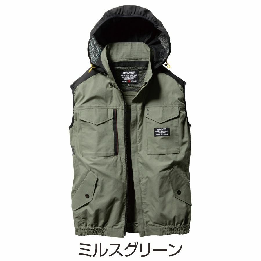 BURTLE(バートル)」エアークラフト綿ベスト/AC1184 メンズ 空調 夏物
