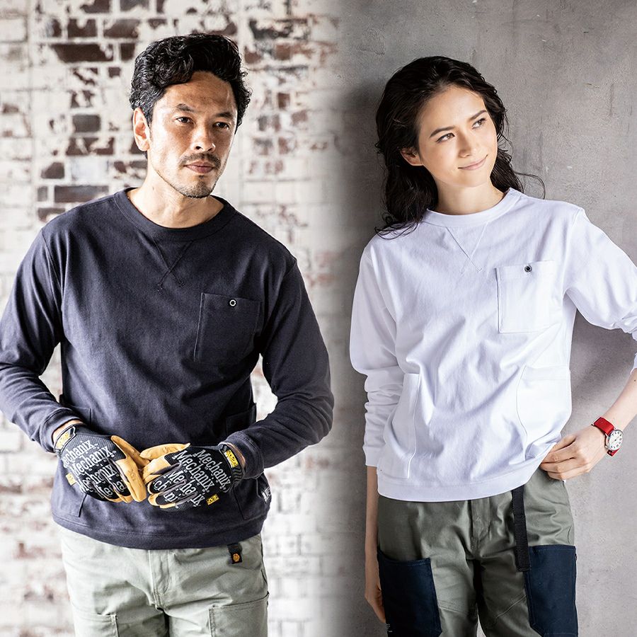 洋服一枚 グラディエーター 5ポケット長袖Tシャツ G-958 ロンT 綿 コットン