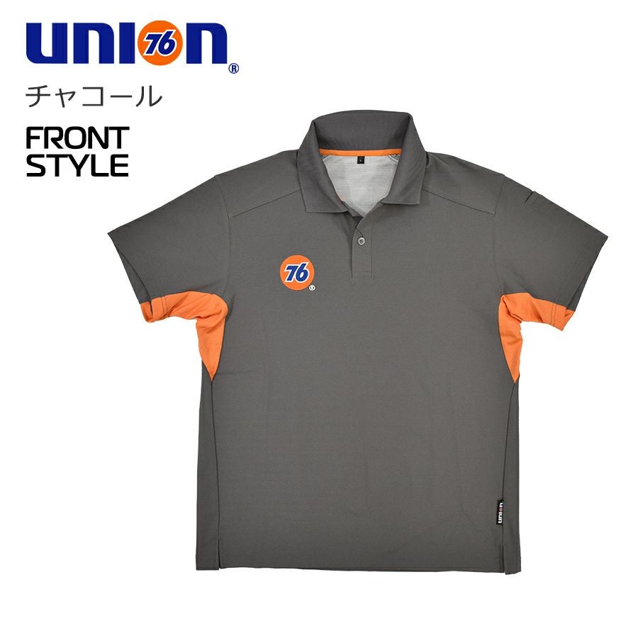 roar ポロシャツ UNION76 ストレッチ半袖ポロシャツ No.76-2301 ナナロク メンズ