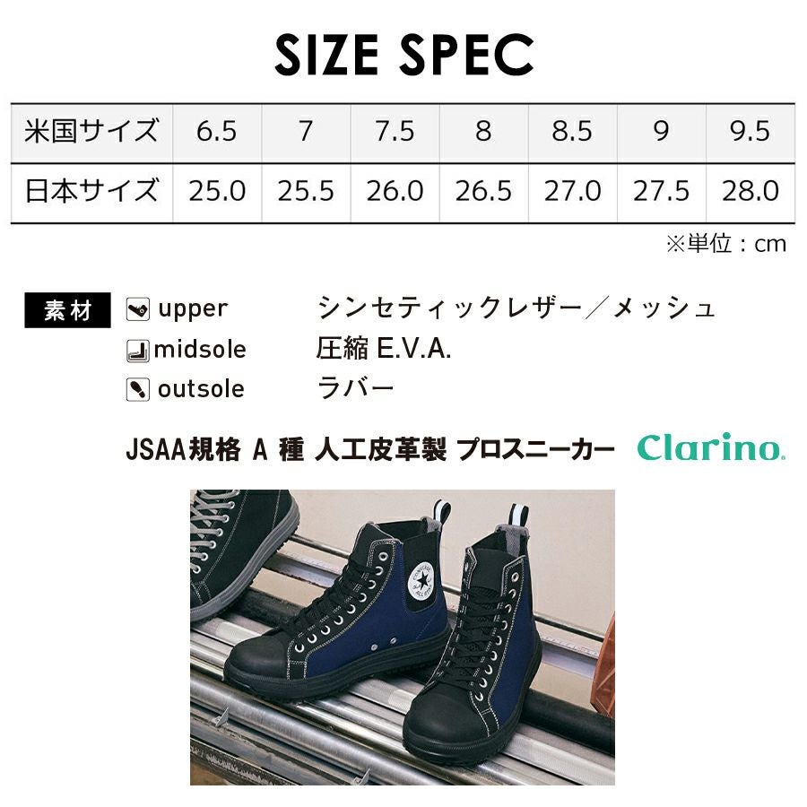 コンバース CPD」ALL STAR PS SIDEGORE HI ネイビー セーフティ