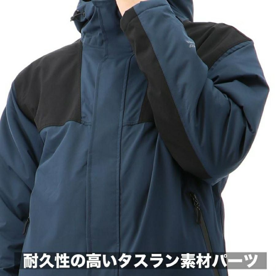 ONYOONE 防水ジャケット 青 モトラスプロ 防水防寒ジャケット MW800 透湿 レインジャケット 作業服