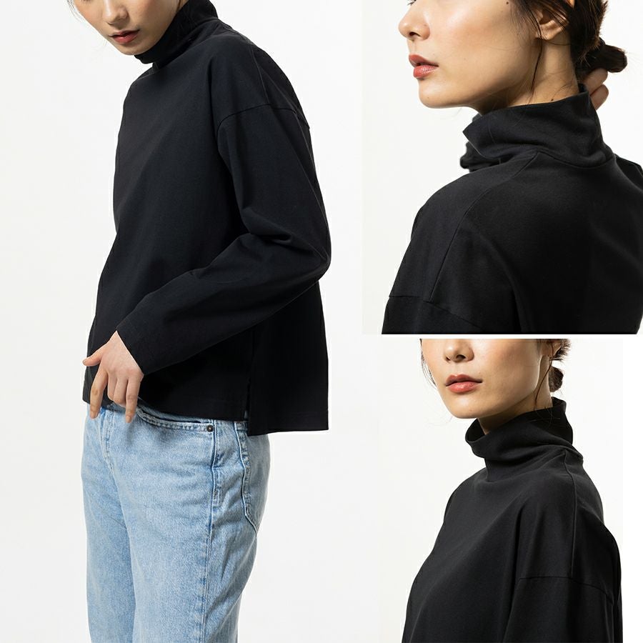 ハミューレ レディース 長袖ハイネックTシャツ HMU-2427 SOLOTEX