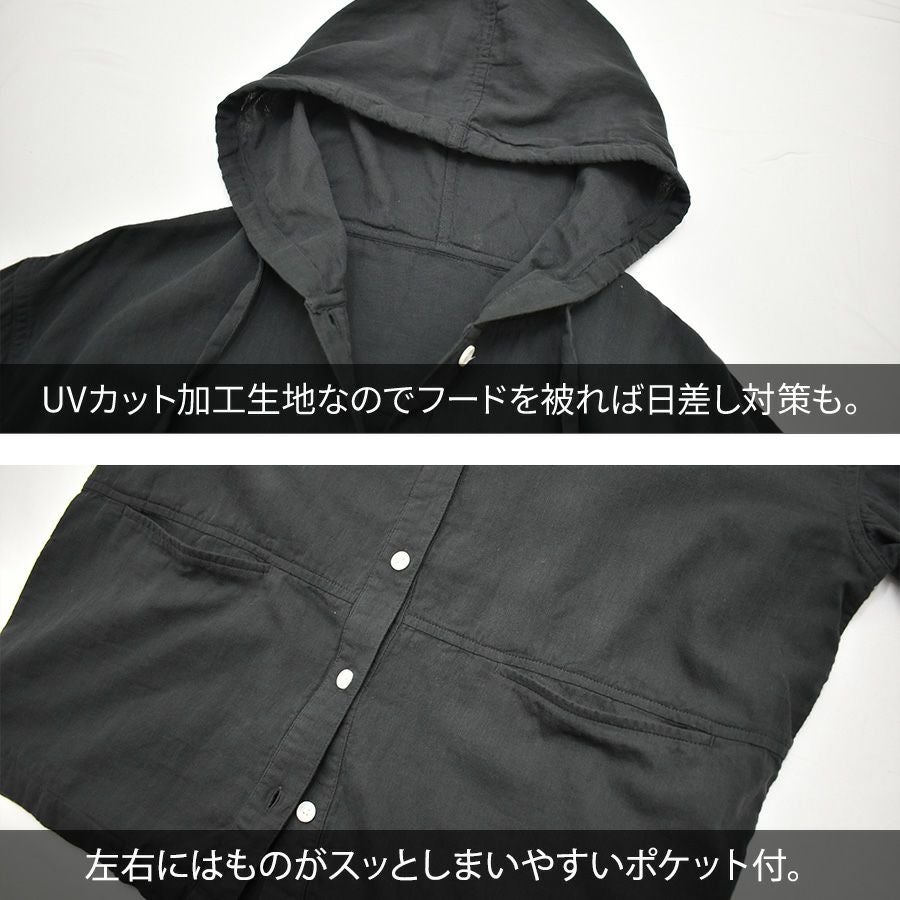 【新品】ガーゼルーズパーカー パーカー テキスト刺繍ルーズシルエットプルオーバーパーカー