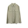 「ハミューレ」メンズダブルガーゼワークシャツ/HMO-2202綿春夏トップス作業部屋着リラックスプロノ
