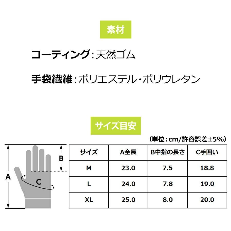プーマ ワーク グローブ コンフォートプラス PG-1310 作業用 手袋 ゴム