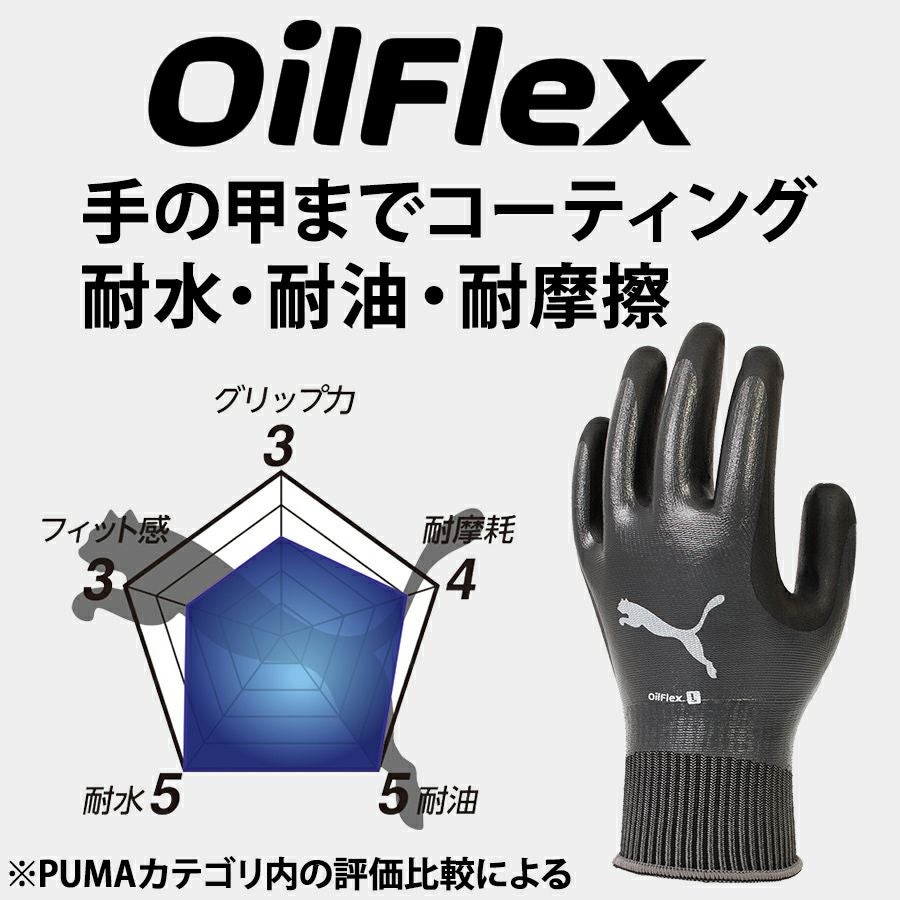 プーマ ワーク グローブ オイルフレックス PG-1518 作業用 手袋 耐油