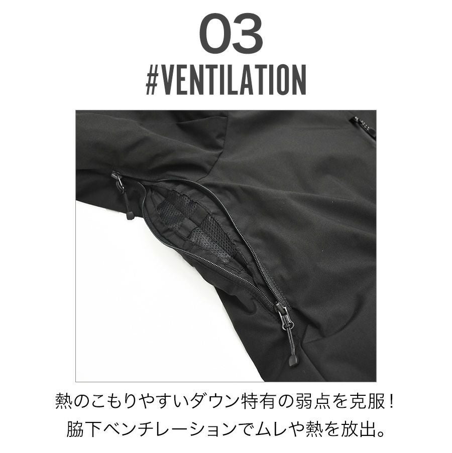 「ハミューレ」ストレッチダウンパーカー/HMU-2008/*防寒ジャケット極寒真冬ストレッチ生地防水撥水はっ水*