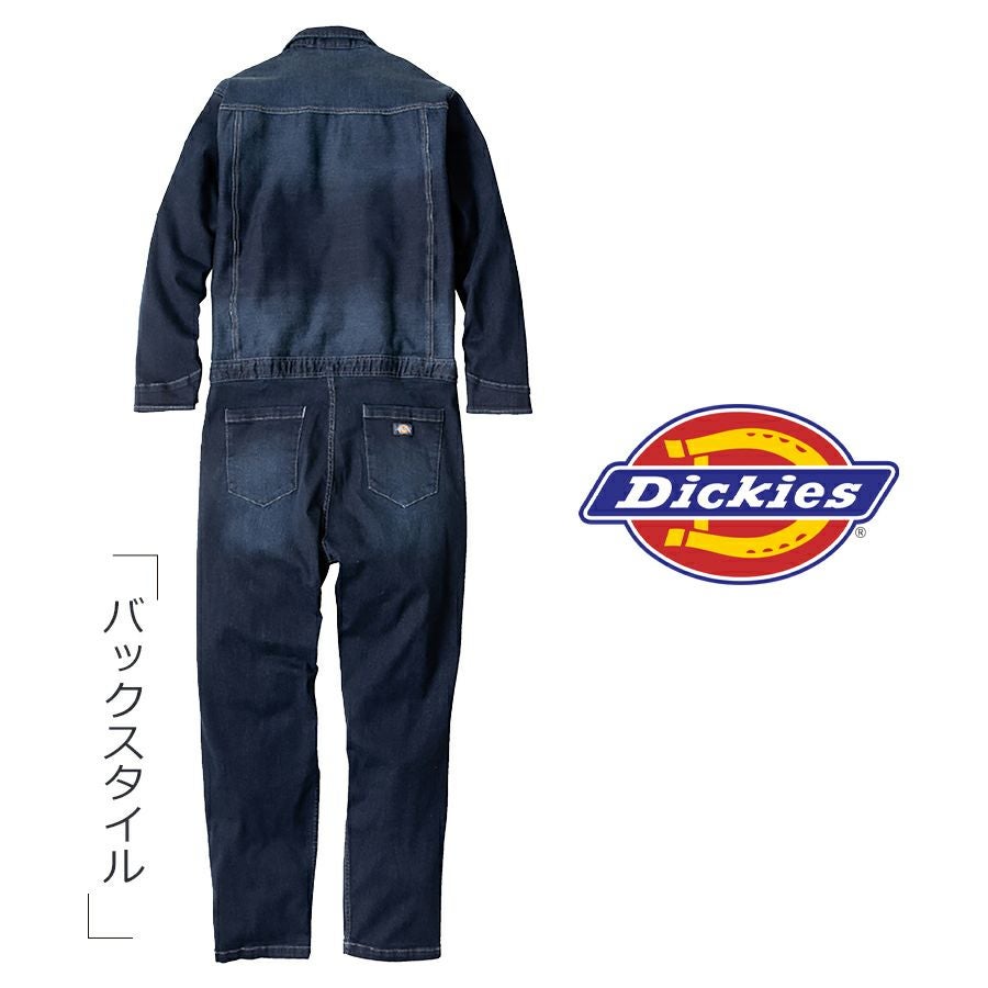 ディッキーズ ストレッチシルキーデニムツナギ D-686 つなぎ 長袖
