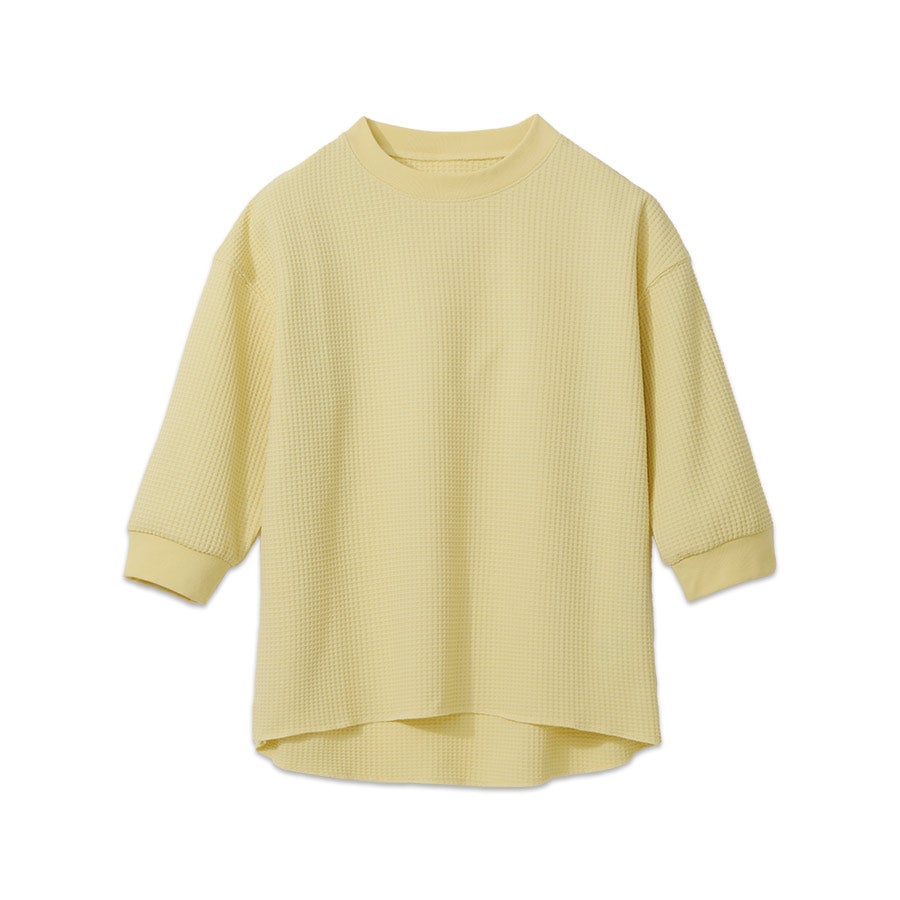 ハミューレ SOLOTEX(R)使用 レディース7分袖ワッフルTシャツ HMU-2515