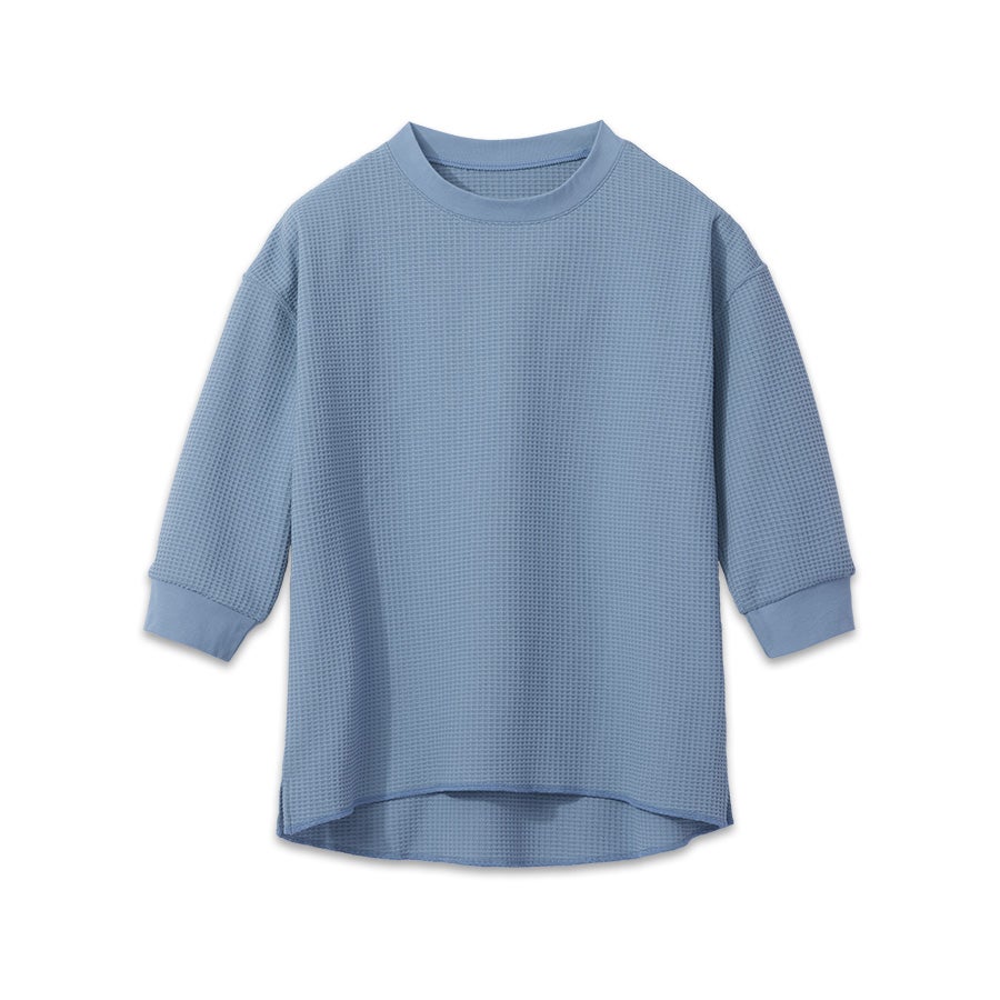 ハミューレ SOLOTEX(R)使用 レディース7分袖ワッフルTシャツ HMU-2515