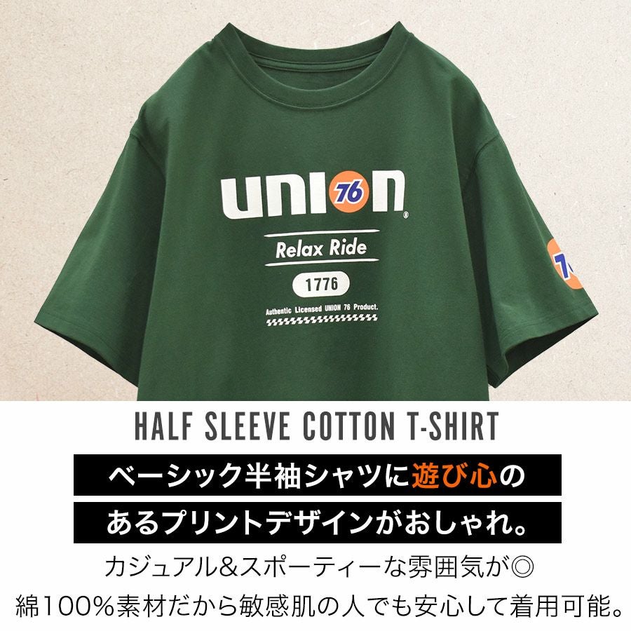 UNION76 ナナロク 半袖コットンTシャツ No.76-2509 No.76-2510 No.76