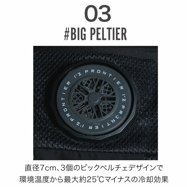 アイズフロンティア 冷却ビッグペルチェ3個タイプ インナーベスト＆デバイス・バッテリーセット #PSBP1073 冷却 暑さ対策 猛暑対策 作業着 作業服  I'Z FRONTIER