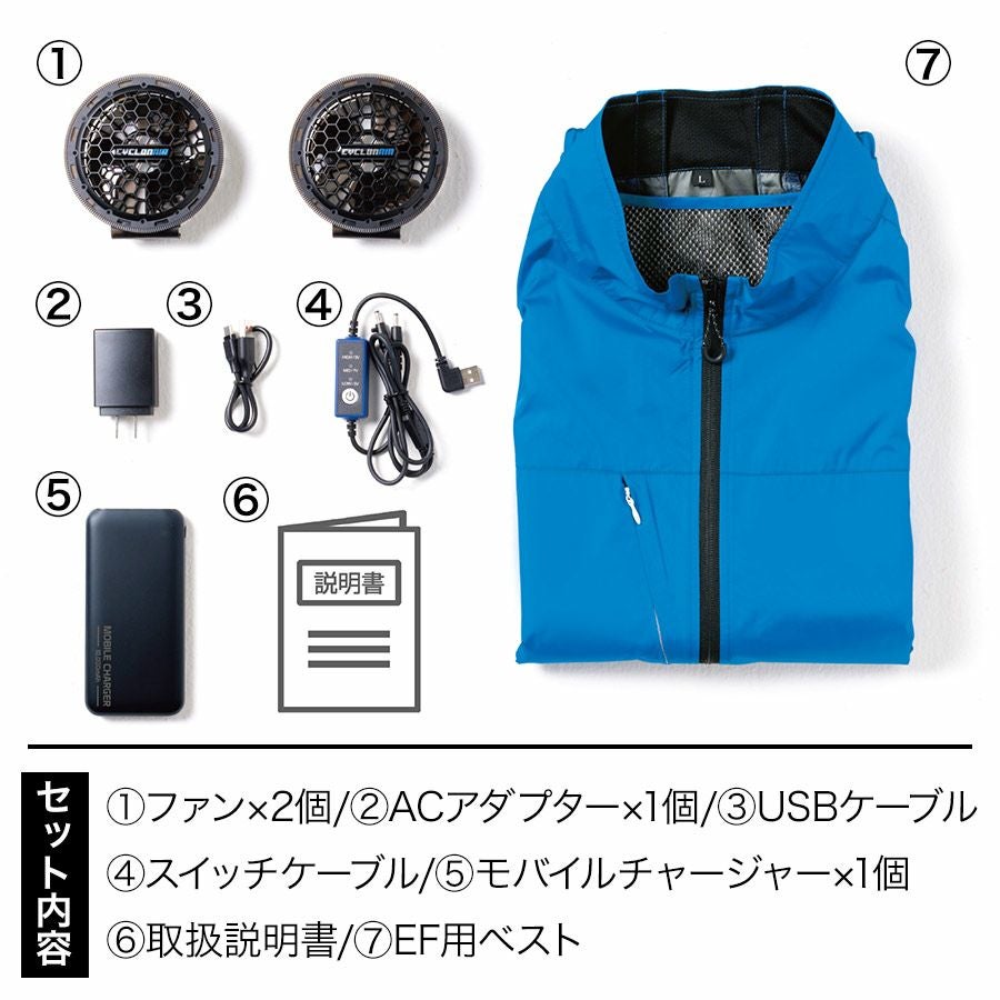 ソーワ ファン付き遮熱ベスト コンプリートセット 19309 空調 作業服