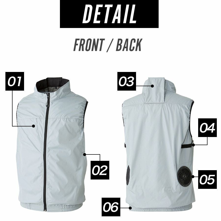 ソーワ ファン付き遮熱ベスト コンプリートセット 19309 空調 作業服