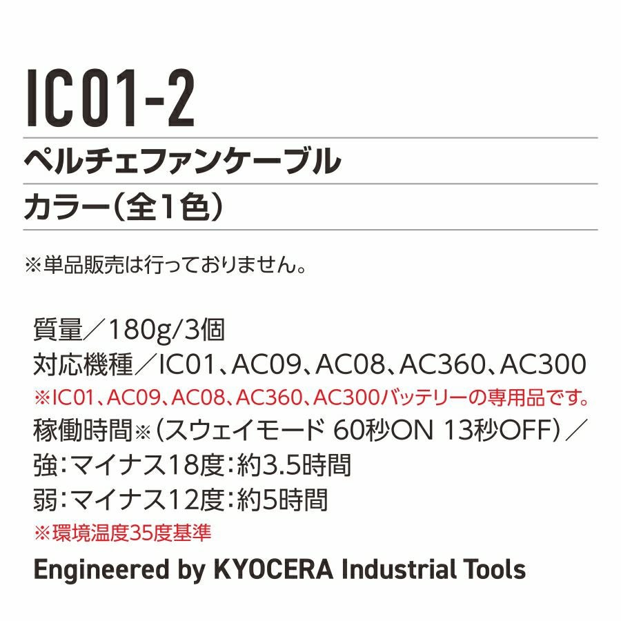 バートル アイスクラフト ペルチェベストセット IC101S ベスト