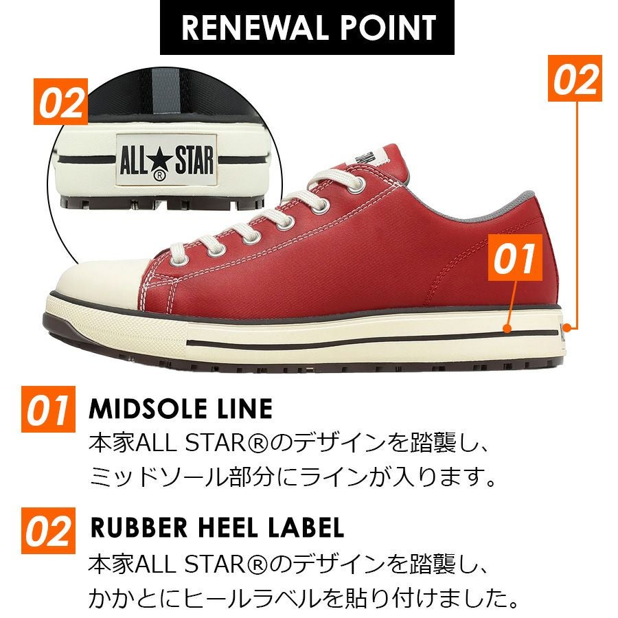 コンバース ワーキング 安全靴 セーフティシューズ ALL STAR PS-Ⅱ-OX