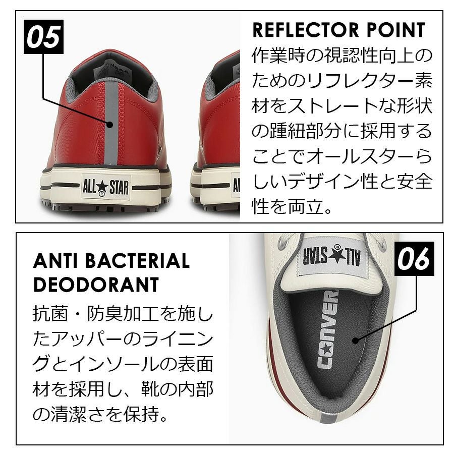 コンバース ワーキング 安全靴 セーフティシューズ ALL STAR PS-Ⅱ-OX