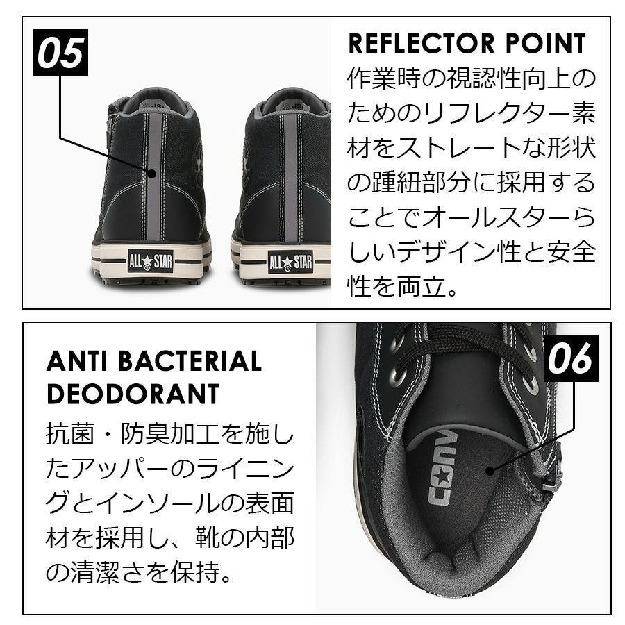 コンバース ワーキング 安全靴 セーフティシューズ ALL STAR PS II DM