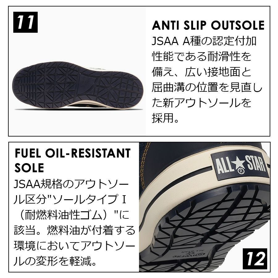 コンバース ワーキング 安全靴 セーフティシューズ ALL STAR PS II DM
