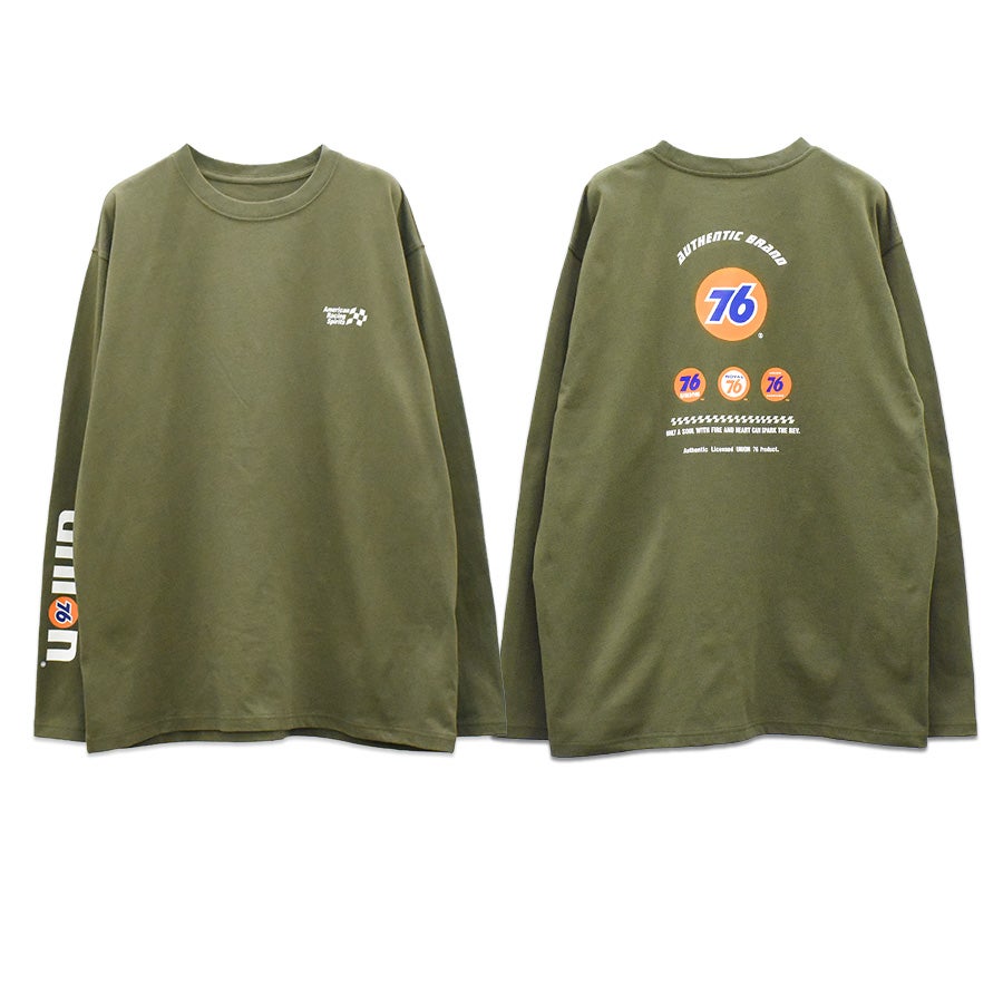 UNION76 ナナロク 長袖コットンTシャツ No.76-2608 綿100% UVカット