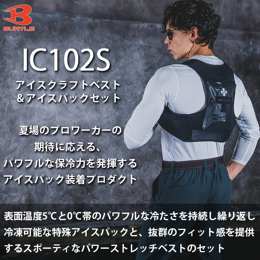 バートル アイスクラフトベスト＆アイスパックセット IC102S 保冷剤