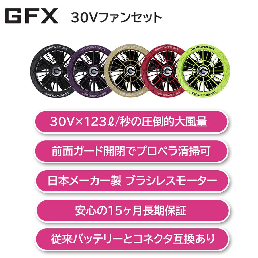 長信ジャパン GB-POWER ファン バッテリーセット GFX-GB430set 2026