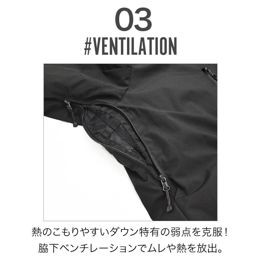 「ハミューレ」ストレッチダウンパーカー/HMU-2008/*防寒ジャケット極寒真冬ストレッチ生地防水撥水はっ水*