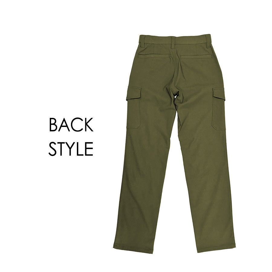 ハミューレ レディース 裏起毛ストレッチカーゴパンツ HMU-2641 防寒